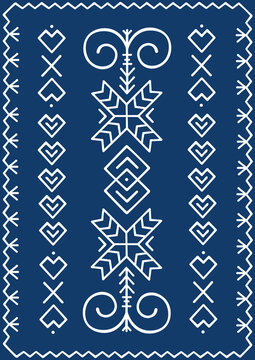 Folk ornaments from Cicmany village in Slovakia