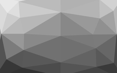 Fototapeta premium Light Silver, Gray vector low poly layout.