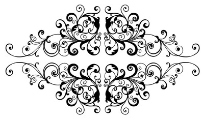 Floral Design Element Vintage