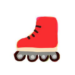 Illustration of Roller Skate. Hand drawn vector illustration. Cute Illustrations For Kids