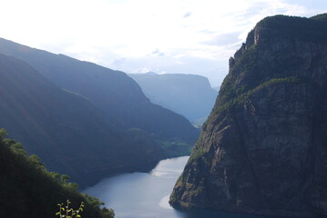 view of the mountains and fjords