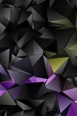 Obraz premium Abstract Low-Poly background. triangulated texture. Design 3d. Polygonal geometrical pattern. Triangular modern style