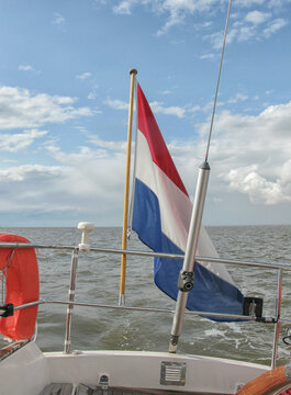On a sailboat