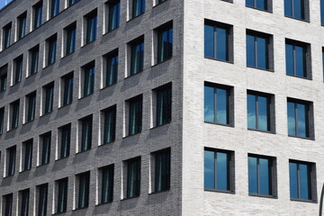 Close-up modern office building