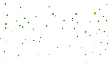 Fototapeta premium Light Green vector backdrop with dots.