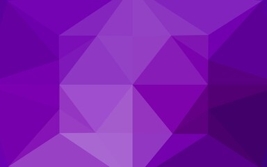 Obraz premium Light Purple vector polygon abstract background.