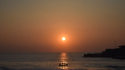 Fototapeta premium sunset over the sea