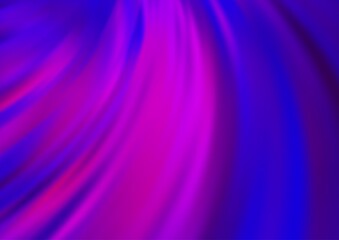 Dark Purple, Pink vector background with curved circles.