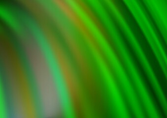 Light Green vector backdrop with bent lines.