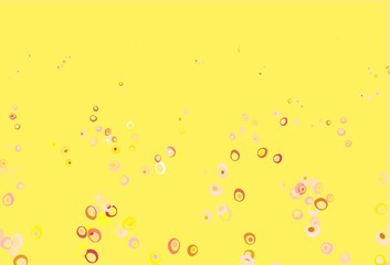 Light Pink, Yellow vector layout with circle shapes.