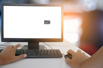 browsing work opportunities online using job search