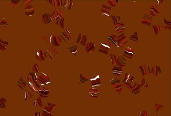 Light Green, Red vector pattern in polygonal style with circles.