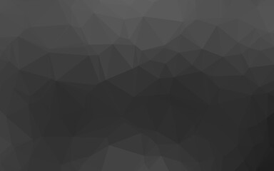 Dark Silver, Gray vector polygonal template.