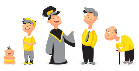 Set illustration people