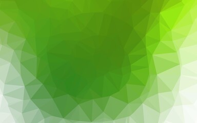 Obraz premium Light Green vector low poly layout.