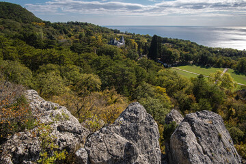 View from the cliff to Massandra Park