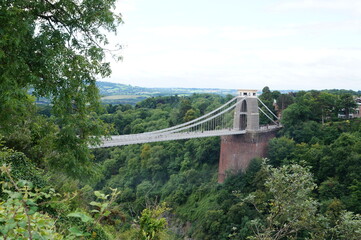 Clifton Suspension Bridge in Bristol, photographed in August 2017