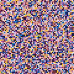 Abstract pixel background. Colorful pixel art. Mosaic squares pattern. Stock vector illustration.