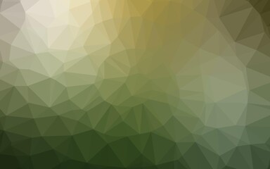 Light Green, Yellow vector abstract mosaic pattern.