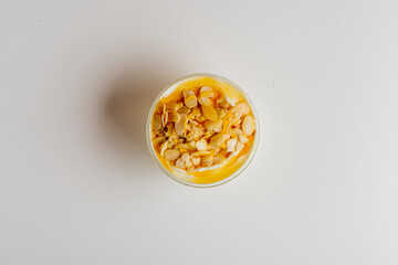 Oatmeal. Old fashioned oats served with cinnamon, sugar, butter, fresh mixed berries walnuts and dried fruit. Classic healthy breakfast favorite.