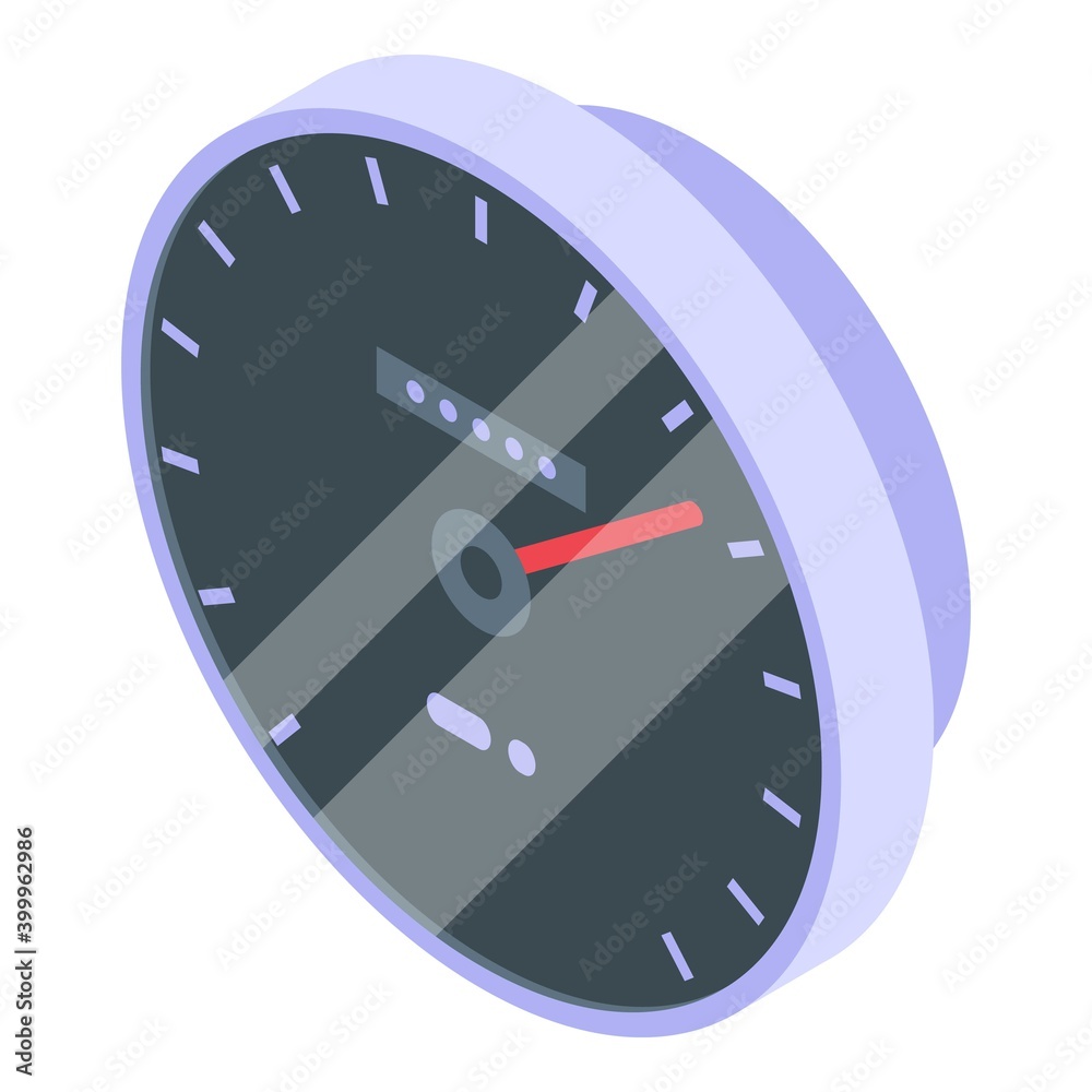 Poster test internet speed icon. isometric of test internet speed vector icon for web design isolated on wh