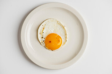 Eggs. Sunny side up or fried eggs. Cooking ingredients from a farmers markets, Fresh Fruits and  vegetables. Classic ingredients and garnishes used in restaurant cooking.