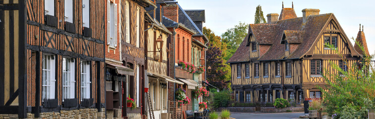 The village of Beuvron-en-auge, Normandy, France - obrazy, fototapety, plakaty