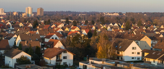 Panorama Egelsbach von oben