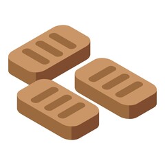 Cat food icon. Isometric of cat food vector icon for web design isolated on white background