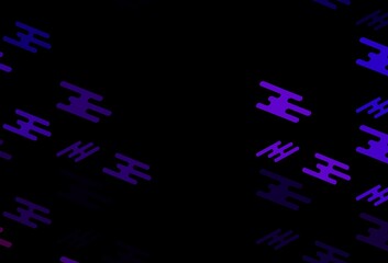 Dark Purple vector template with repeated sticks.