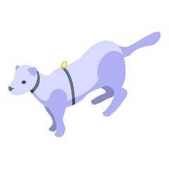 Mink animal icon. Isometric of mink animal vector icon for web design isolated on white background