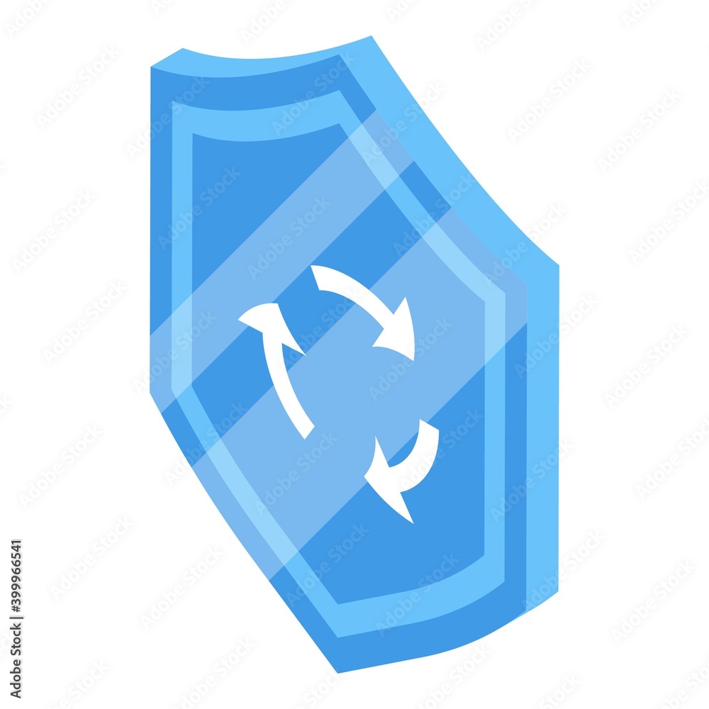Poster shield password icon. isometric of shield password vector icon for web design isolated on white back