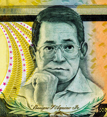  Benigno Aquino, Jr. a Filipino senator and former Governor of Tarlac. Portrait from Philippines...