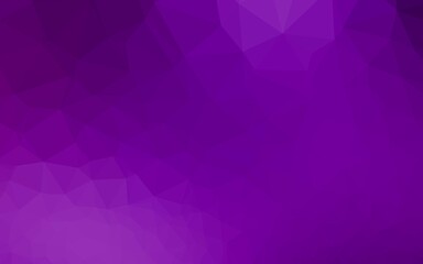 Light Purple vector triangle mosaic texture.