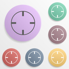 Hunting place badge color set icon. Simple glyph, flat vector of map icons for ui and ux, website or mobile application