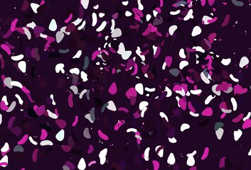 Light pink vector pattern with chaotic shapes.