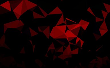 Fototapeta premium Dark Red vector triangle mosaic template.