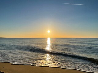 Sunset in Spain coast
