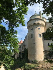Romantic castle in Bojnice, central Slovakia in Europe