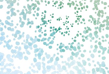 Light Blue, Green vector pattern with bent ribbons.