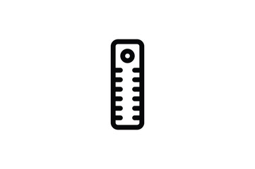 Stationery Outline Icon - Ruler
