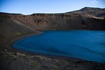 Fototapeta na wymiar volcanic lake