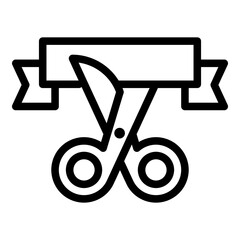 Open new eventicon. Outline open new event vector icon for web design isolated on white background