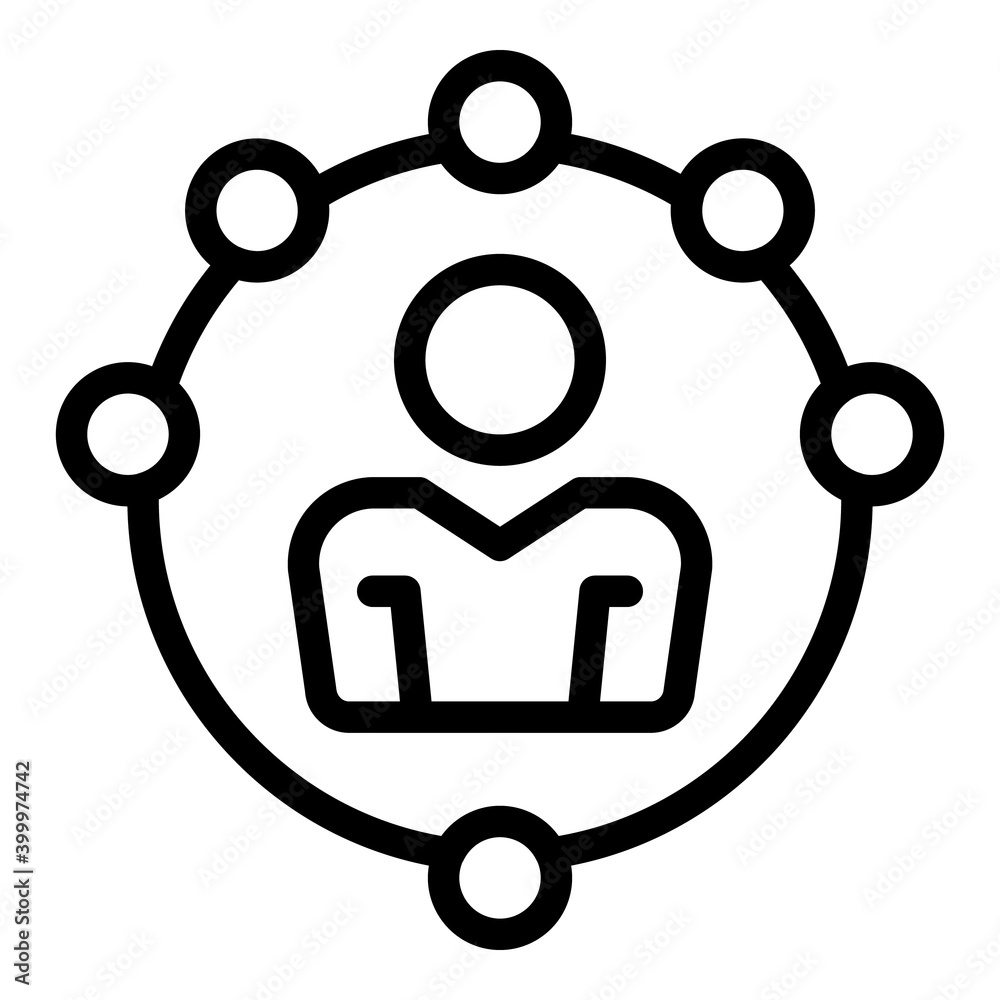 Poster event manager icon. outline event manager vector icon for web design isolated on white background