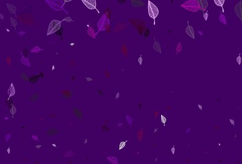 Light Purple vector doodle template.