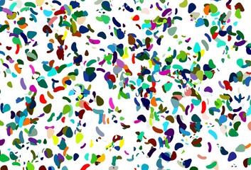 Light multicolor, rainbow vector backdrop with abstract shapes.