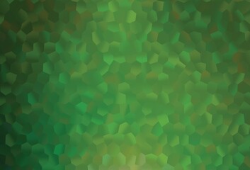 Light Green vector template in hexagonal style.