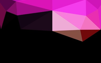 Dark Pink, Yellow vector abstract mosaic background.