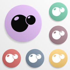 Bubble badge color set icon. Simple glyph, flat vector of wash icons for ui and ux, website or mobile application