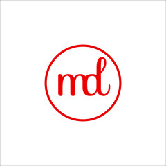 MD logo design